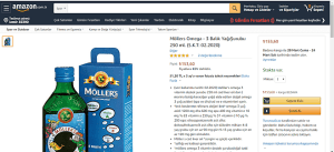 AMAZON Türkiye sayfası- bebeğe balık yağı konusu