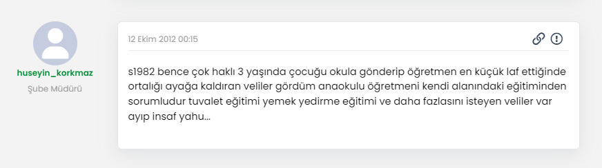 anaokulu öğretmeni kreş öğretmeni değilmiş